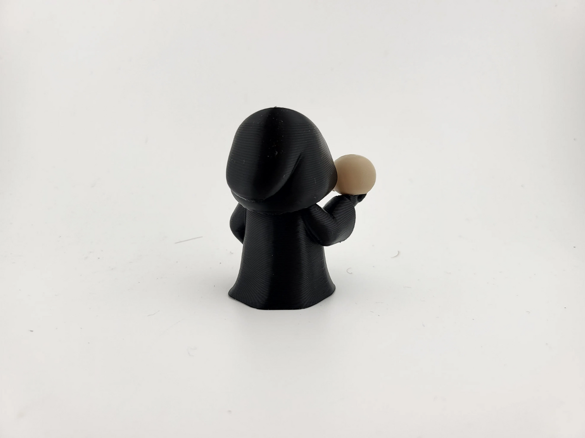 Totenkopf-Figur mit Schädel – Halloween-Deko