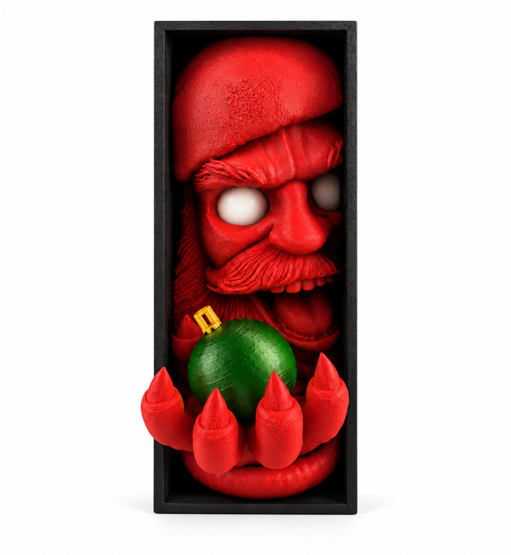 Horror Weihnachts-Buchstütze – Gruselige Deko fürs Bücherregal