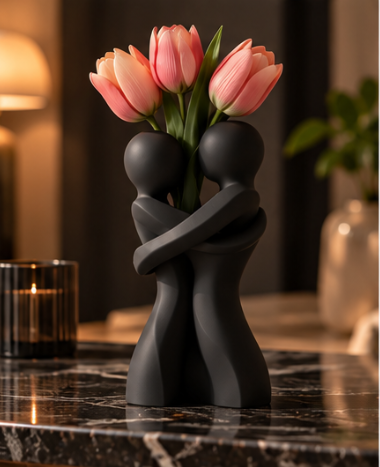 Paar Vase Umarmung – Moderne Deko für Paare & Verliebte