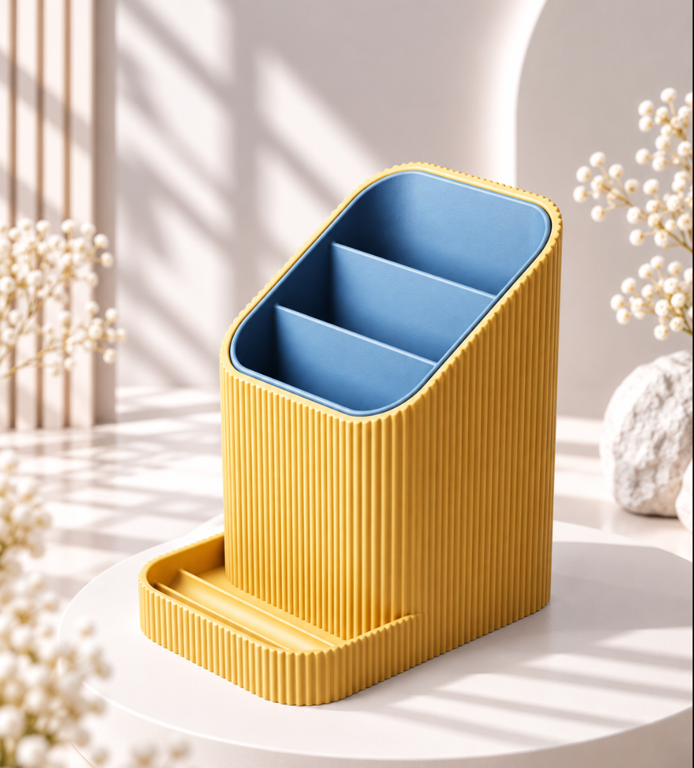 Schreibtisch-Organizer mit Handyhalterung – Stiftehalter & Tisch-Organizer