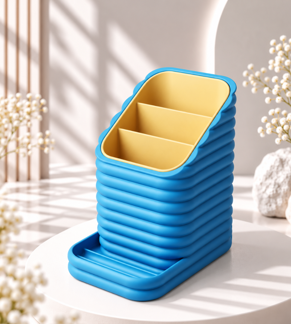 Schreibtisch-Organizer mit Handyhalterung – Stiftehalter & Tisch-Organizer