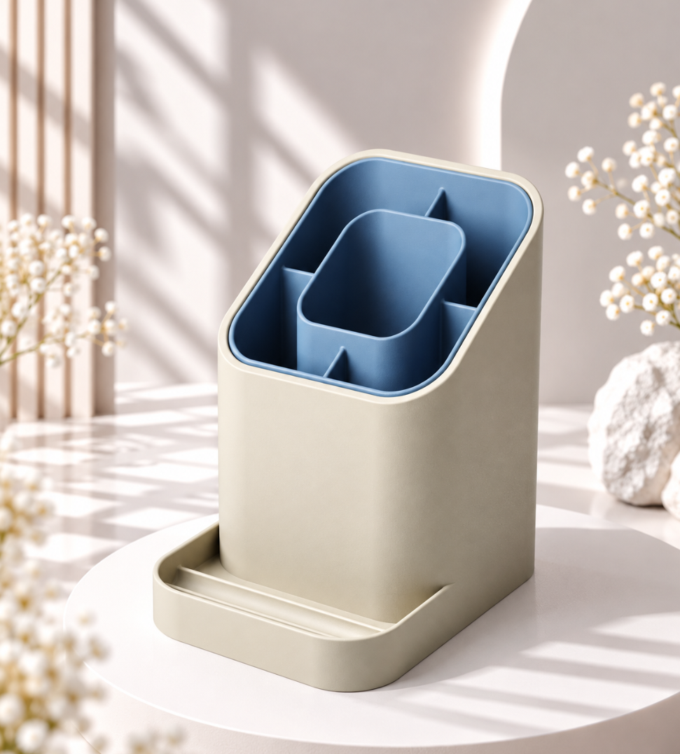 Schreibtisch-Organizer mit Handyhalterung – Stiftehalter & Tisch-Organizer