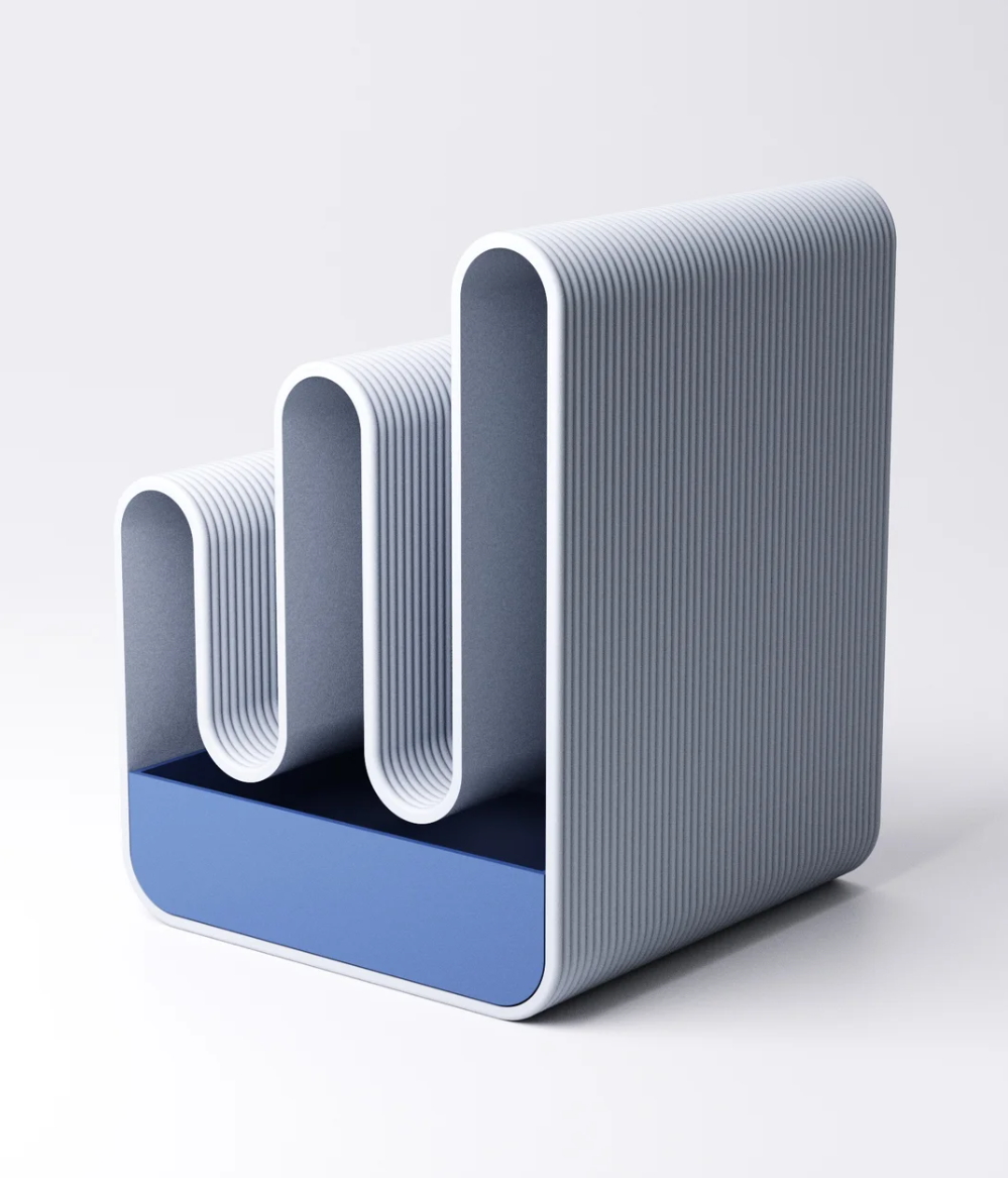 Notizbuchhalter mit Schublade – Schreibtisch-Organizer