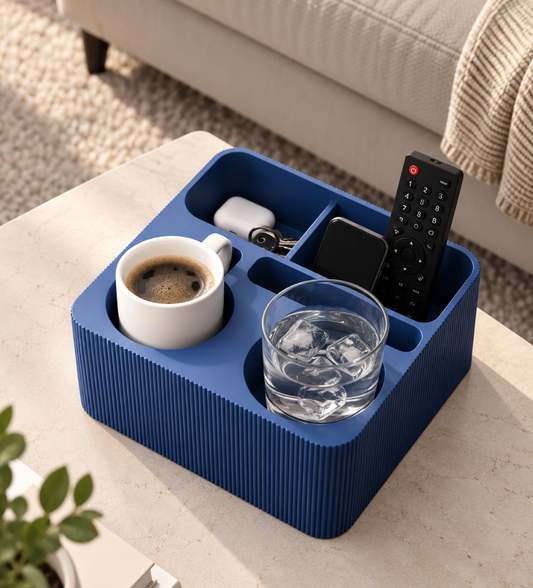 Sofa-Organizer mit Getränkehalter & Fernbedienungshalter – Couch-Organizer