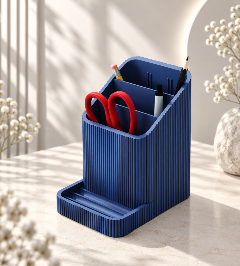 Schreibtisch-Organizer mit Handyhalter – Stiftehalter & Büro-Organizer