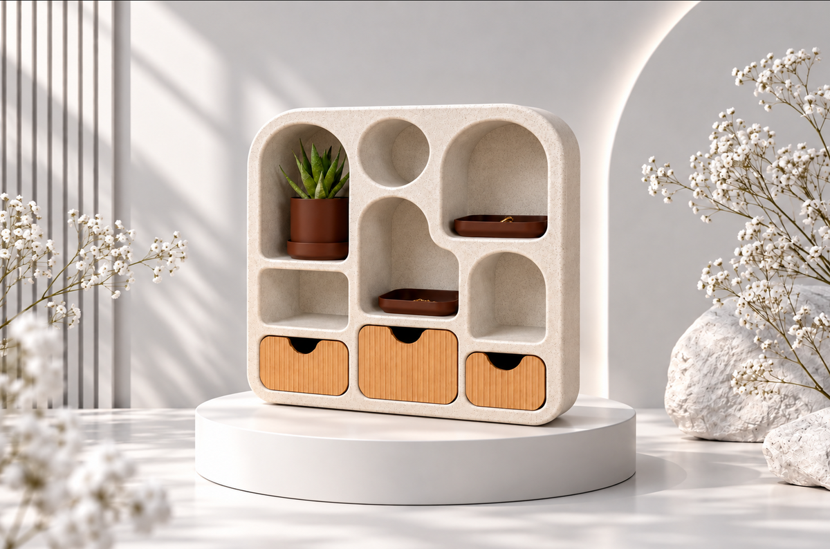 BALI Schmuck Organizer mit Schubladen – Schmuckregal & Aufbewahrung