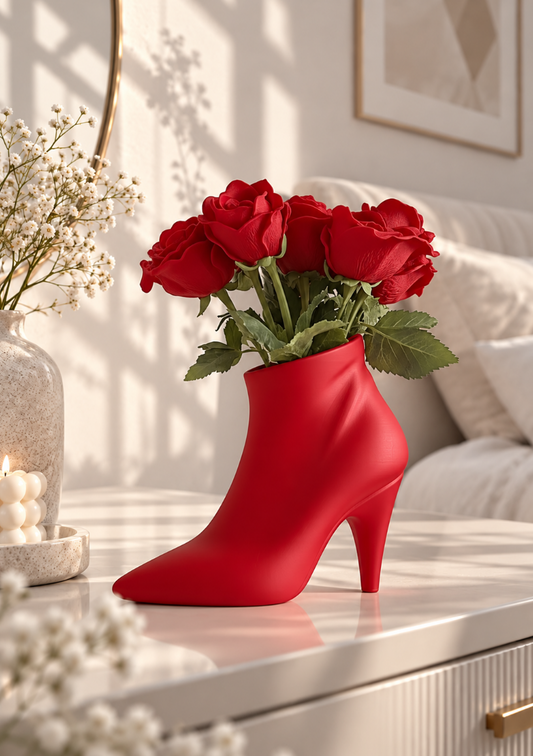 High Heel Vase – Dekovase in Schuhform für Blumen & moderne Deko