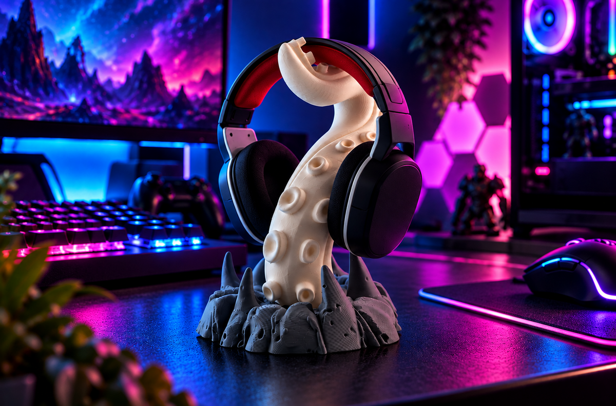 Gaming Kopfhörerhalter im Tentakel-Design – Headset Ständer