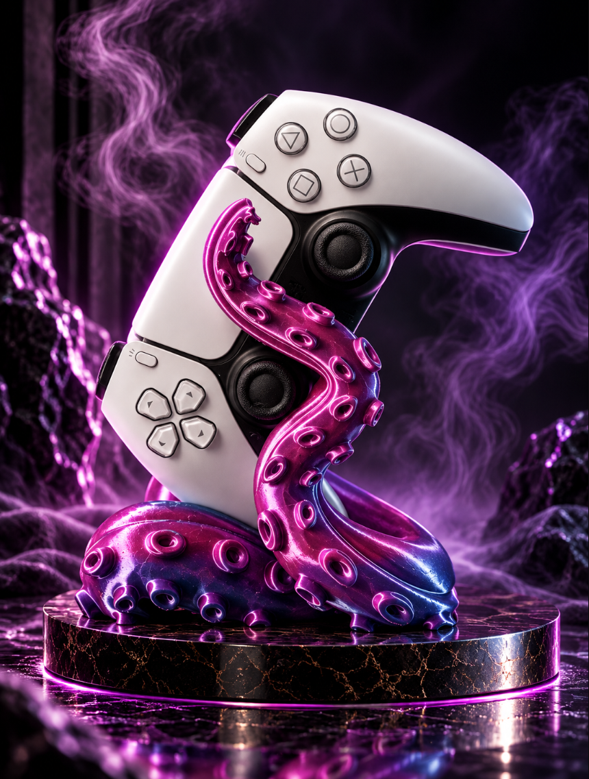 Gaming Controller Halter Tentakel – Controller Ständer fürs Gaming Setup
