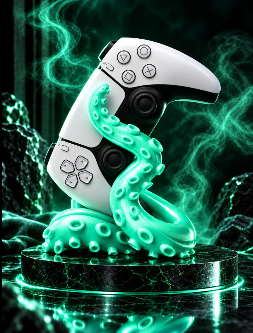 Gaming Controller Halter Tentakel – Controller Ständer fürs Gaming Setup
