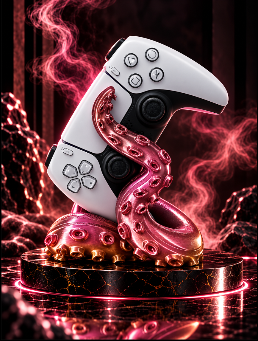Gaming Controller Halter Tentakel – Controller Ständer fürs Gaming Setup