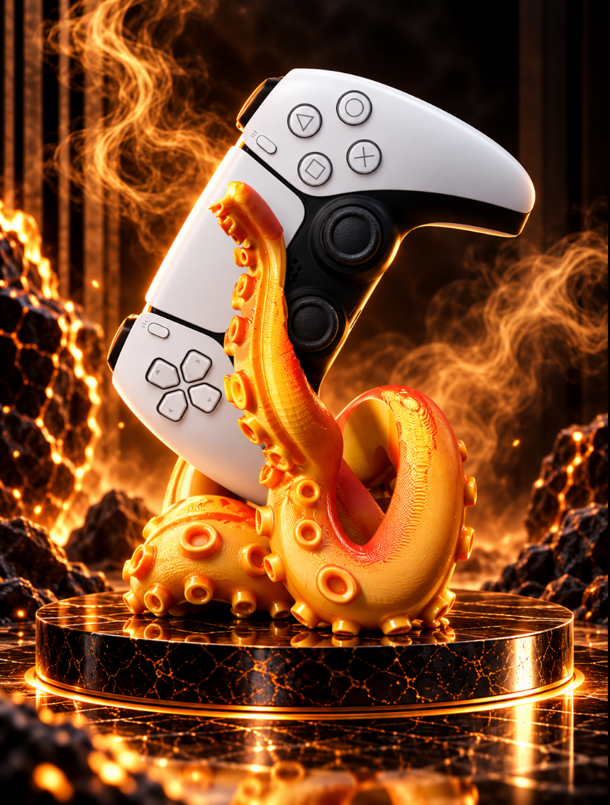 Gaming Controller Halter Tentakel – Controller Ständer fürs Gaming Setup