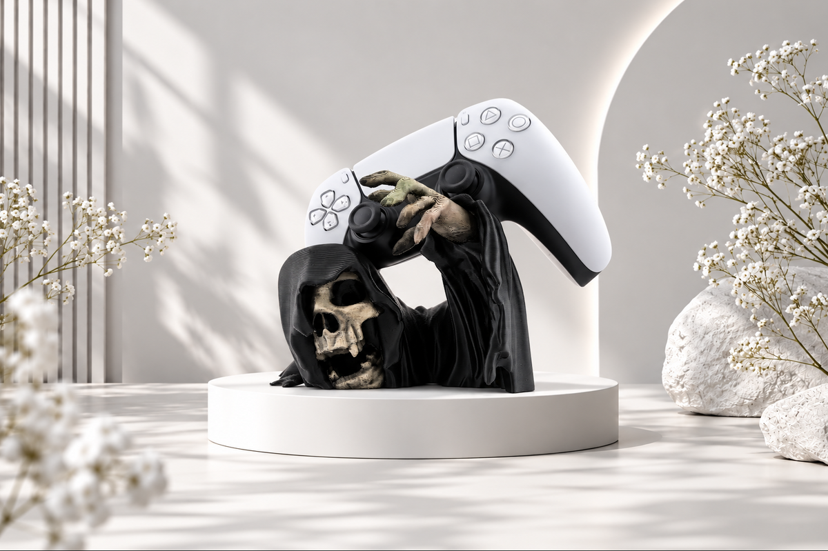 Gaming Controller Halter Totenkopf – Gothic Controller Ständer