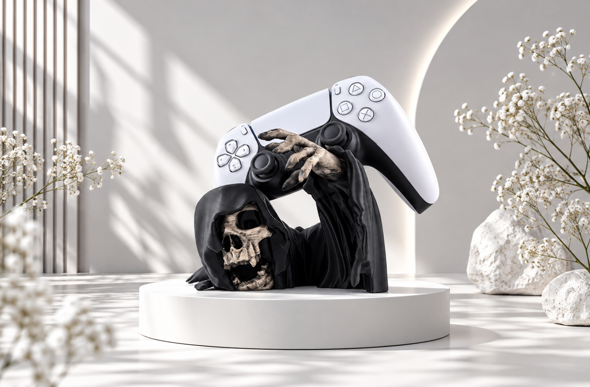 Gaming Controller Halter Totenkopf – Gothic Controller Ständer