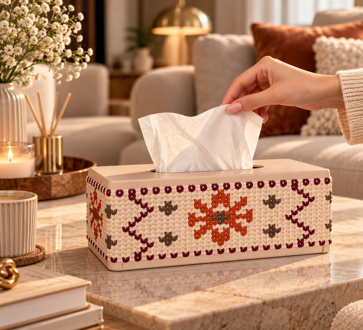 Dekorative Taschentuchbox – Moderne Deko für Zuhause & Büro
