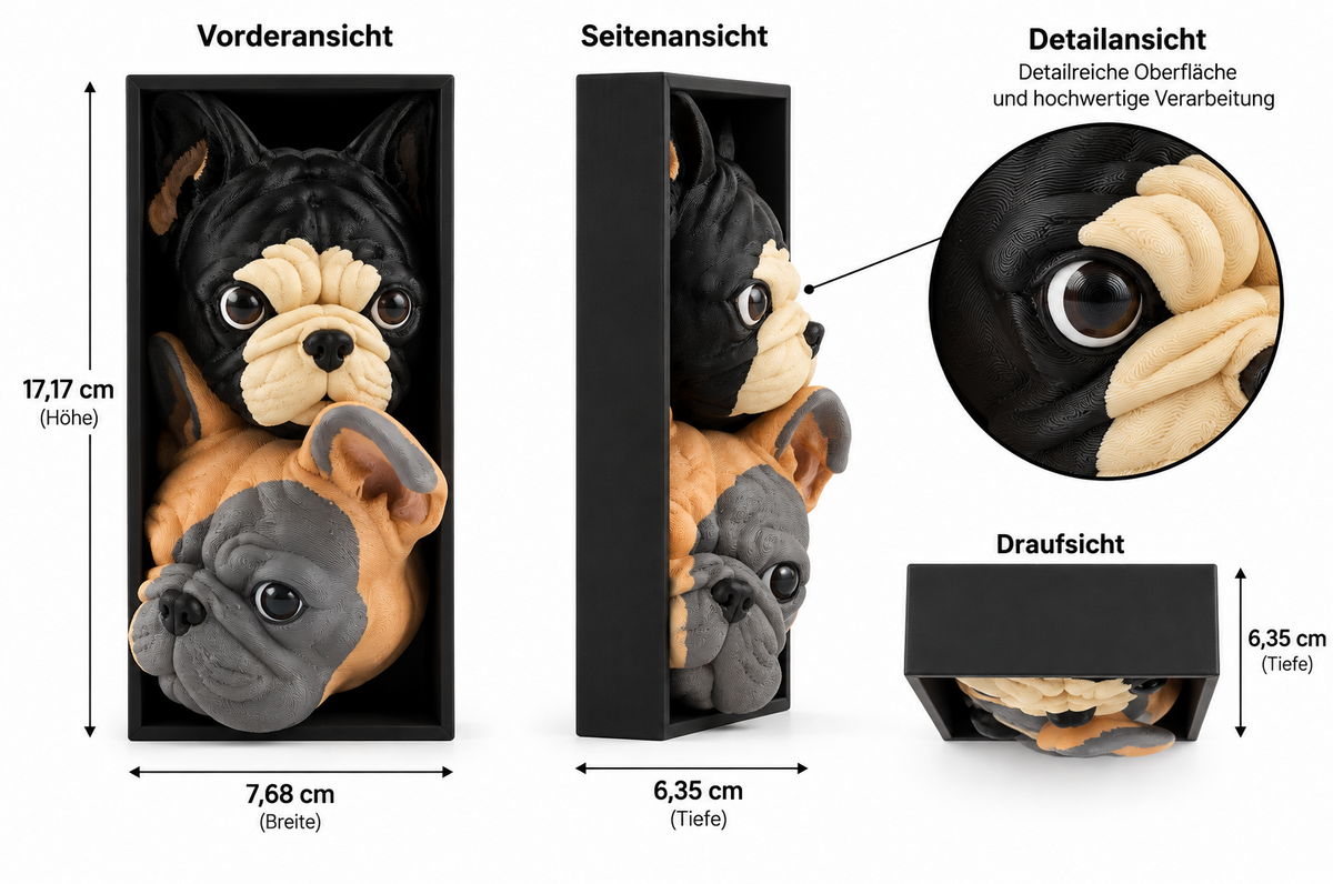 Bulldoggen Buchstütze – Außergewöhnliche Deko fürs Bücherregal