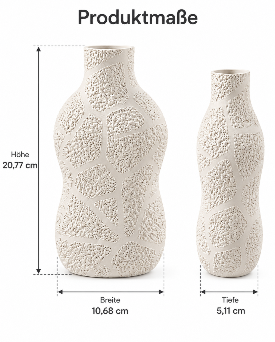 Design Vase mit organischer Struktur – Modern & Elegant