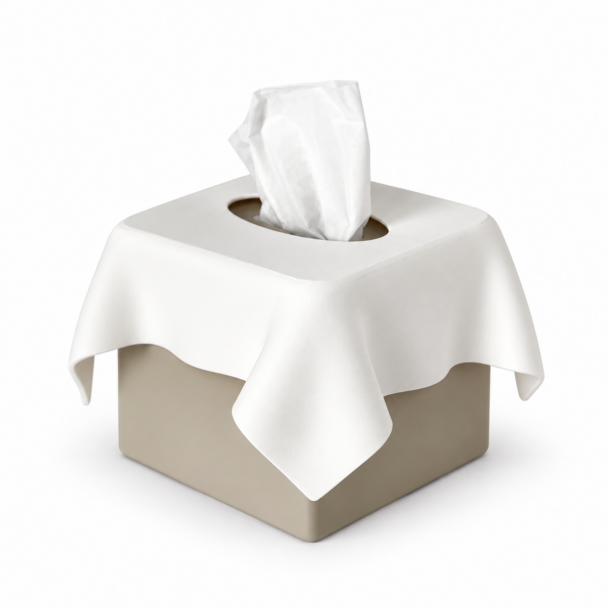 Design-Taschentuchbox im Stoff-Look – Moderne Deko für Wohnzimmer & Schlafzimmer