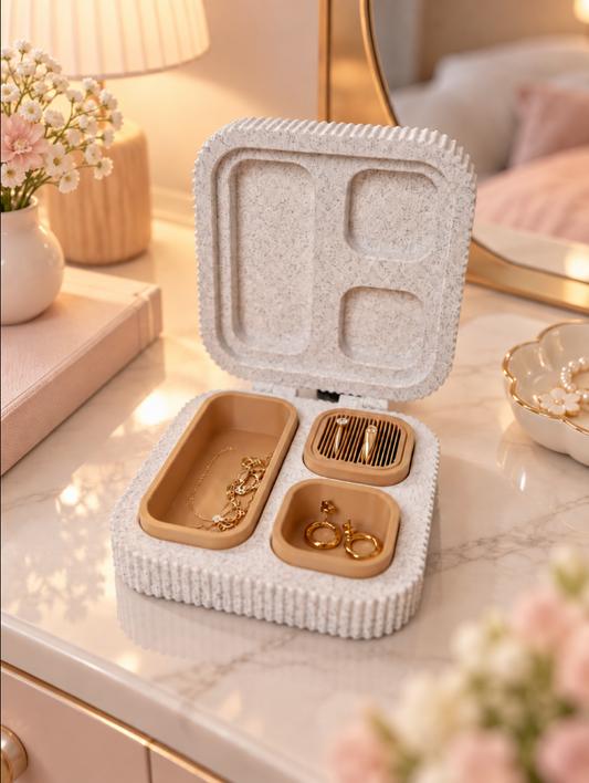 Elegante Schmuckbox mit Herz – Stilvoller Schmuck Organizer