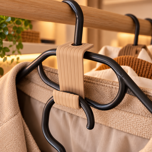 Kleiderbügel Verbinder – Platzsparender Organizer für den Kleiderschrank