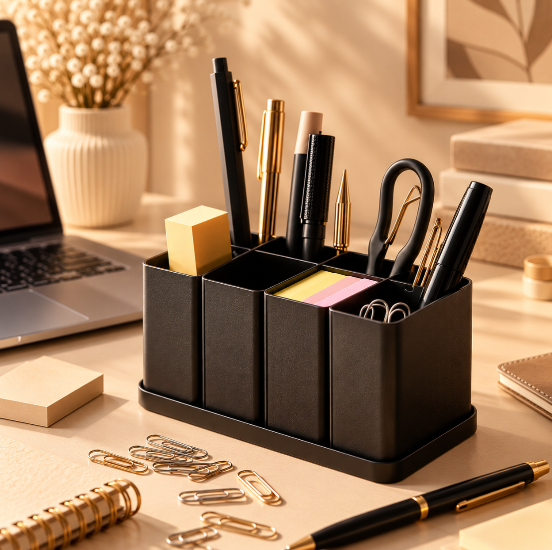 Schreibtisch Organizer mit 8 Fächern – Modern & Platzsparend
