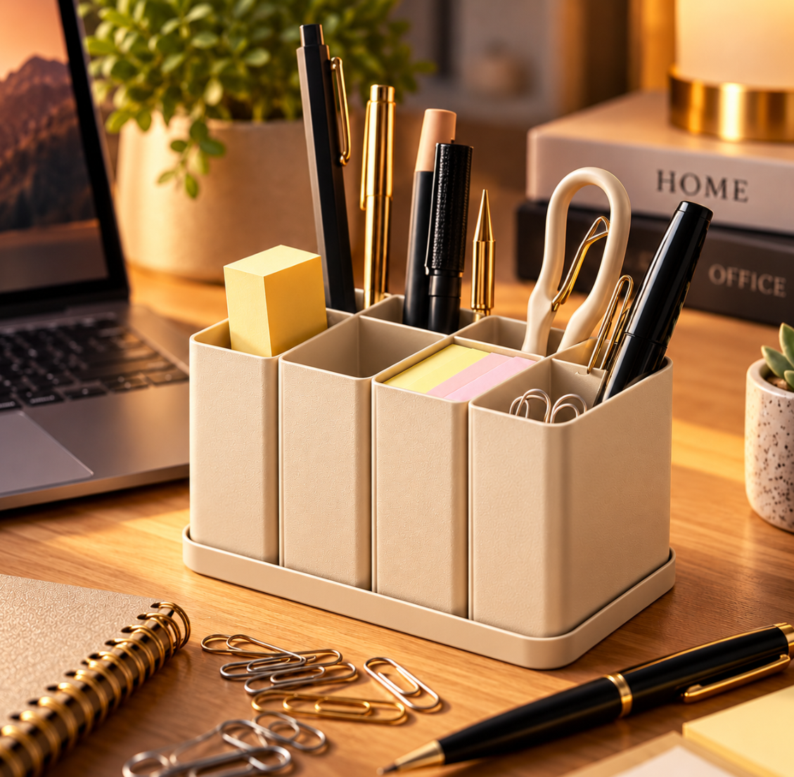 Schreibtisch Organizer mit 8 Fächern – Modern & Platzsparend