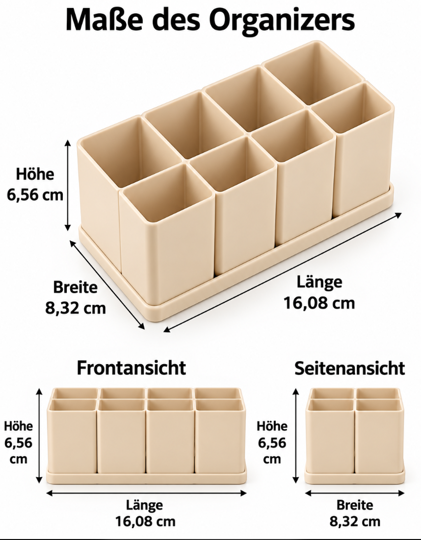 Schreibtisch Organizer mit 8 Fächern – Modern & Platzsparend