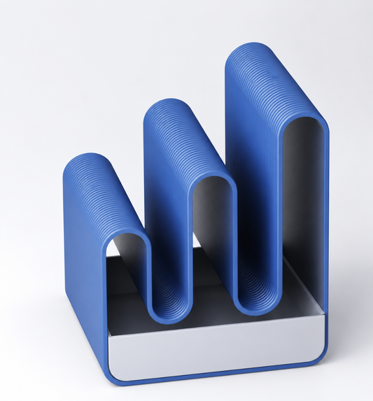 Notizbuchhalter mit Schublade – Schreibtisch-Organizer