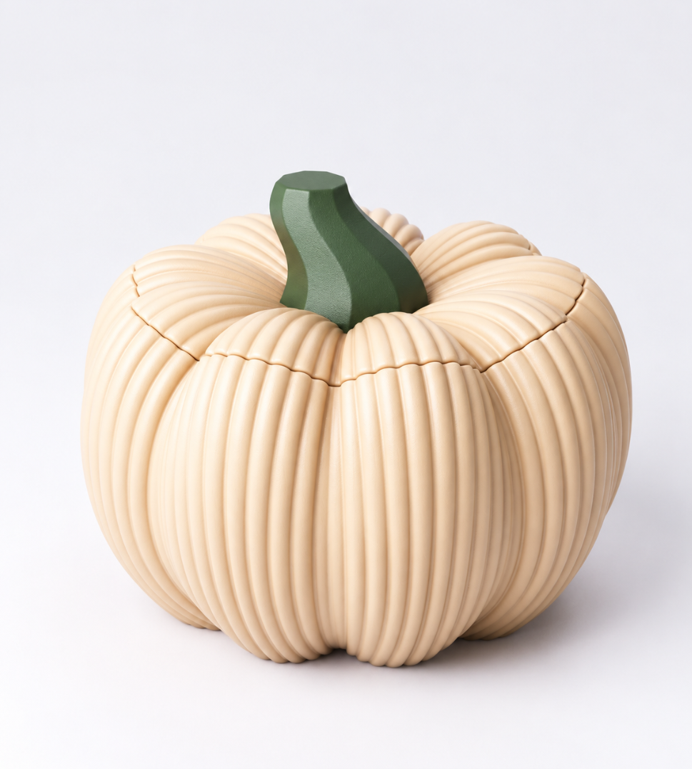 Kürbis-Süßigkeitenschale mit Deckel – Halloween- & Herbstdeko