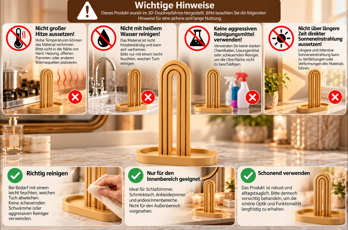 Haargummi Organizer – Moderne Deko für Schminktisch & Schlafzimmer