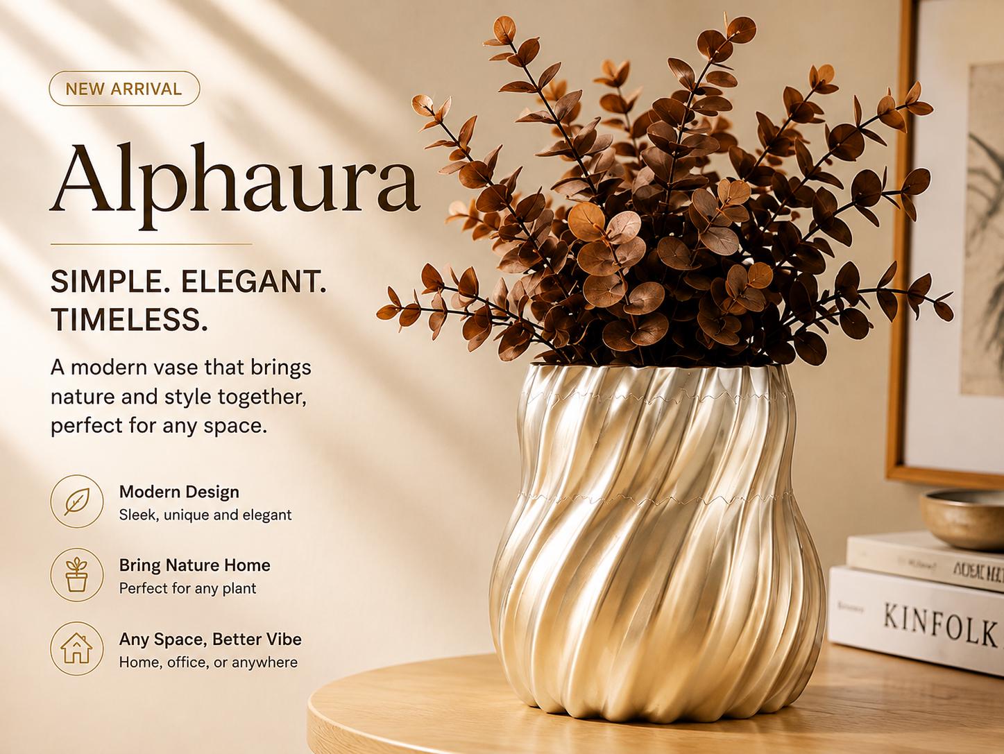 Modern Swirl Vase, Wavy Decorative Planter, Unique Home Decor, Aesthetic Vase, Housewarming Gift