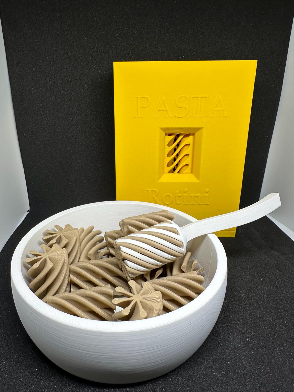 Whole Grain Pasta Rotini Game – 3D Printed Family Game, Fun Pasta-Themed Tabletop Game, Unique Gift for Kids & Adults.
