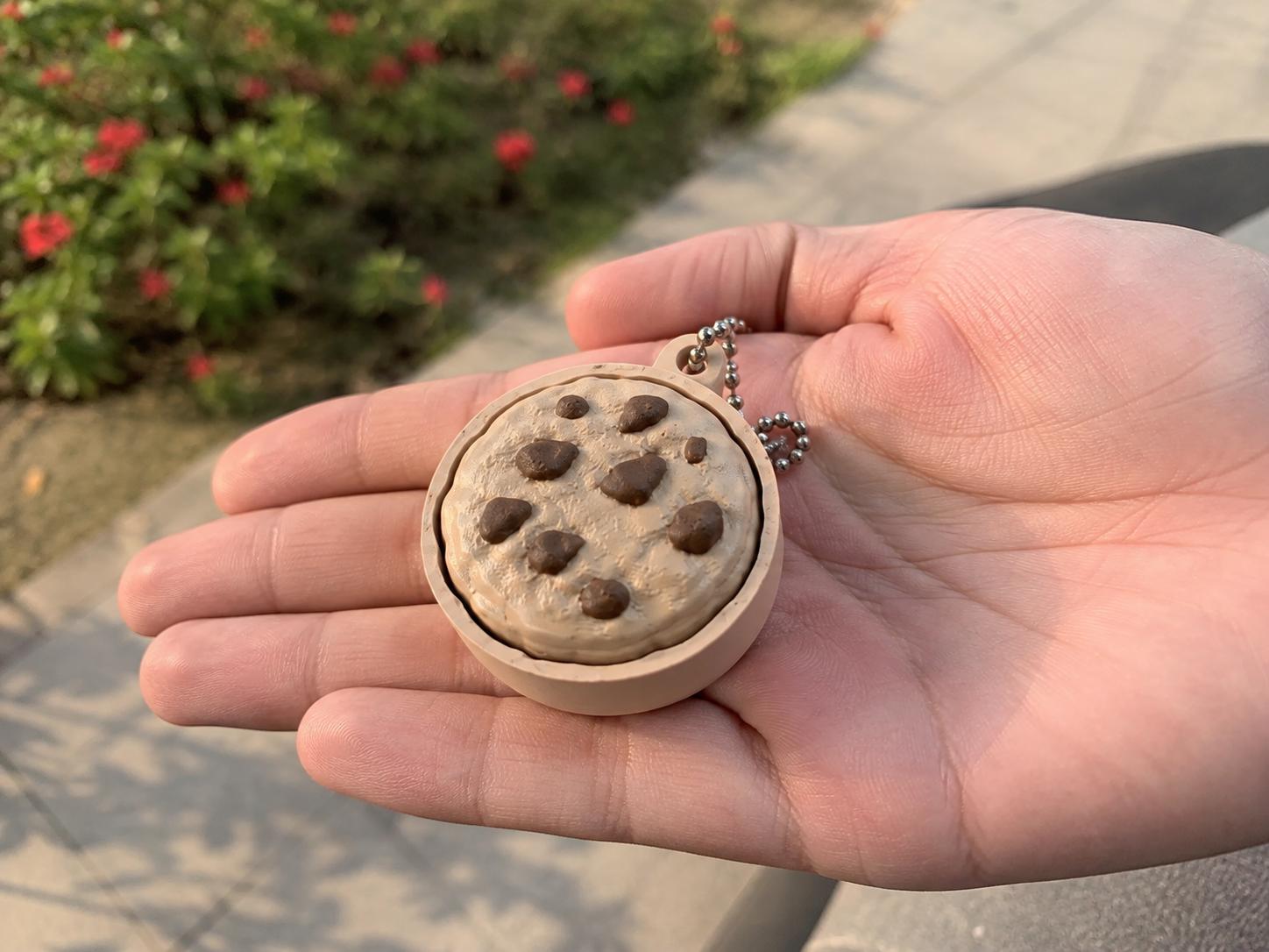 Cookie Clicker Keychain – Cookie Fidget Toy – Anti-Stress Toy